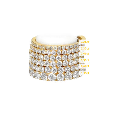 18K Yellow Gold Tdw. 0.50ct Diamond Band Ring - 20738624