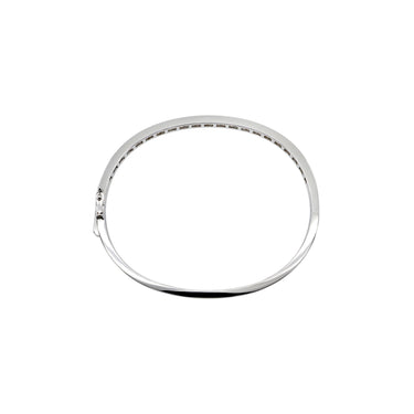 18K White Gold Tdw. 1.50ct Diamond Bangle - 20738273