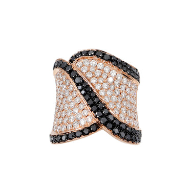 18K Rose Gold Tdw. 2.85ct Diamond Ring - 20737962
