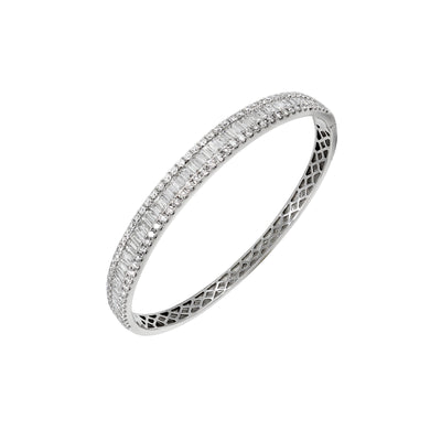 18K White Gold Tdw. 4.50ct Diamond Bangle | Diamond Bangle Melbourne | Diamond Bangle Australia | H&H Jewellery