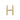 18K Yellow Gold Diamond 'H' Initial Pendant - 20752019