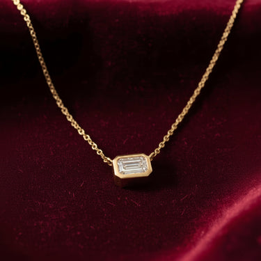 9KYG 1LGD 0.52CT EF/VS Lab Grown Diamond Pendant Necklace