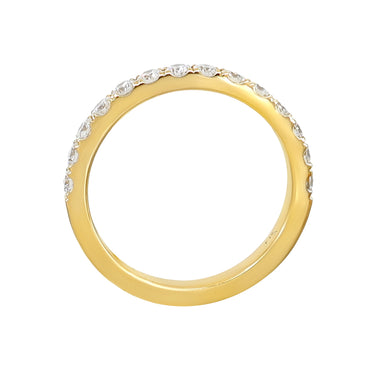 18K Yellow Gold Tdw. 0.60ct Diamond Band Ring - 20738631