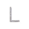 18K White Gold Diamond 'L' Initial Pendant | Gold & Diamond Initial Pendants Melbourne | Gold & Diamond Initial Pendants Australia | H&H Jewellery 