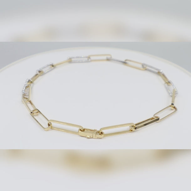 18K Yellow and White Gold Diamond Necklace |  Gold Diamond Necklace | Gold Cross Necklace Australia | Rose Gold Necklace | Gold Cross Necklace Melbourne | Gold Diamond Pendant Necklace | Gold Necklace For Women | H&H Jewellery 
