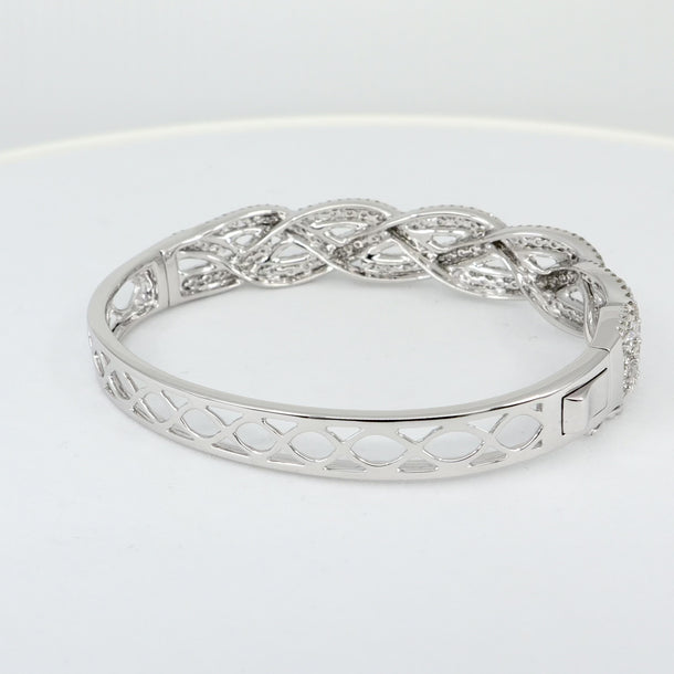 18K White Gold Tdw. 5.50ct Diamond Bangle | Diamond Bangle Melbourne | Diamond Bangle Australia | H&H Jewellery