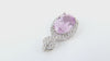 18K White Gold 7.44ct Pink Kunzite And Diamond Pendant | Gold Diamond Necklace | Gold Cross Necklace Australia | Rose Gold Necklace | Gold Cross Necklace Melbourne | Gold Diamond Pendant Necklace | Gold Necklace For Women | H&H Jewellery 