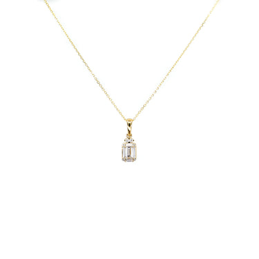 18K Yellow Gold Tdw. 0.31ct Diamond Pendant | Gold Diamond Necklace | Gold Cross Necklace Australia | Rose Gold Necklace | Gold Cross Necklace Melbourne | Gold Diamond Pendant Necklace | Gold Necklace For Women | H&H Jewellery 