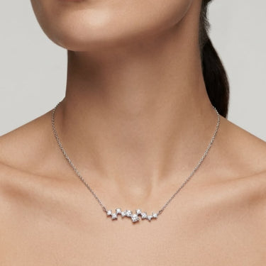 18K White Gold Tdw 0.31ct Diamond Necklace
