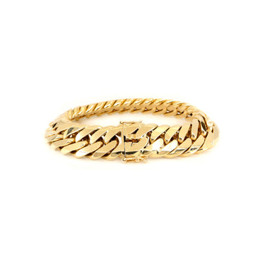 9K Yellow Gold Solid Double Link Cuban Bracelet | Cuban Link Gold Bracelets Melbourne | Cuban Link Gold Bracelets Australia | H&H Jewellery