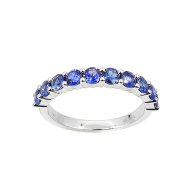 18K White Gold 1.16ct Sapphire Ring | Sapphire and Diamond Earrings Melbourne | Sapphire and Diamond Earrings Australia | H&H Jewellery
