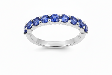 18K White Gold 1.16ct Sapphire Ring