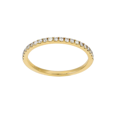 18K Yellow Gold Tdw. 0.21ct Diamond Band Ring - 20738594
