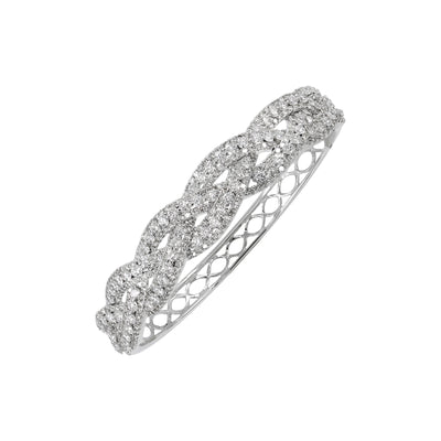 18K White Gold Tdw. 5.50ct Diamond Bangle | Diamond Bangle Melbourne | Diamond Bangle Australia | H&H Jewellery