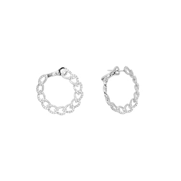 18K White Gold Tdw. 1.69ct Diamond Earring - 20737887