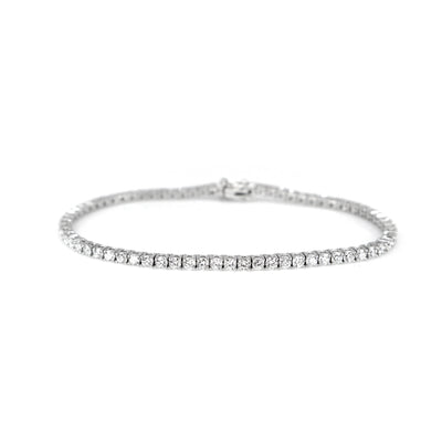 18K White Gold Tdw. 3.52ct Diamond Tennis Bracelet  | Diamond Tennis Bracelet Melbourne | Diamond Tennis Bracelet Australia | H&H Jewellery