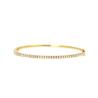 18K Yellow Gold Tdw. 0.58ct Diamond Bangle | Diamond Tennis Bracelet Melbourne | Diamond Tennis Bracelet Australia | H&H Jewellery