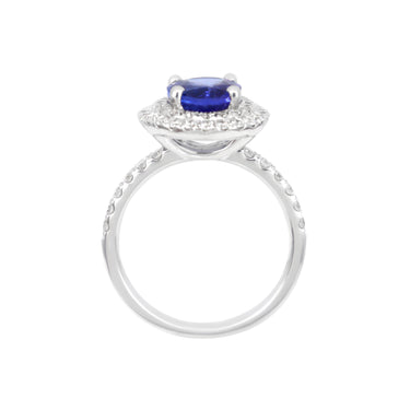 18K White Gold 2.00ct Tanzanite and Diamond Ring - 20729219 - H&H Jewellery Pty Ltd