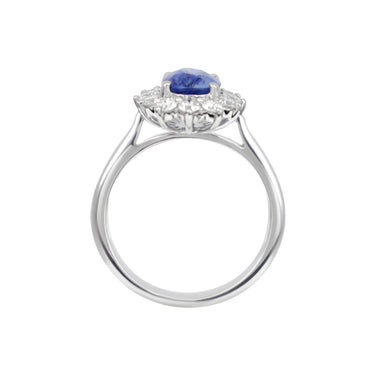 18K White Gold 1.55ct Ceylon Sapphire and Diamond Ring - 20729202 - H&H Jewellery Pty Ltd