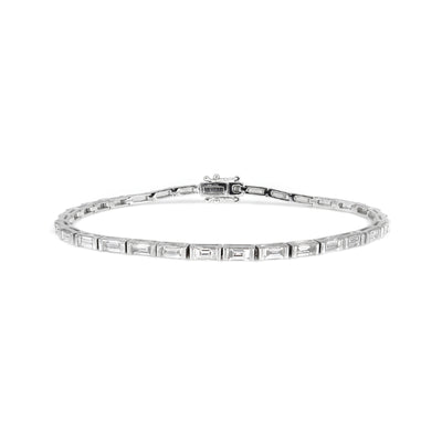 18K White Gold Tdw. 3.01ct Diamond Bracelet - 20729554 - H&H Jewellery Pty Ltd