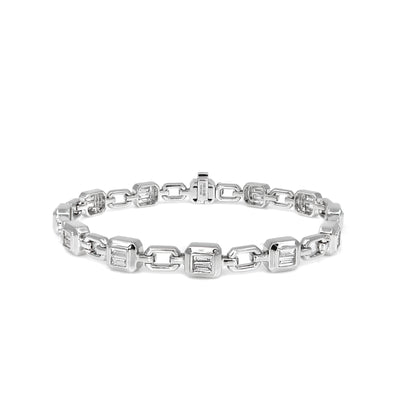 18K White Gold Tdw. 1.31ct Diamond Bracelet - 20729592 - H&H Jewellery Pty Ltd