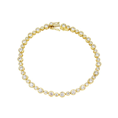 18K Yellow Gold Tdw. 3.50CT Diamond Tennis Bracelet | Diamond Tennis Bracelet Melbourne | Diamond Tennis Bracelet Australia | H&H Jewellery