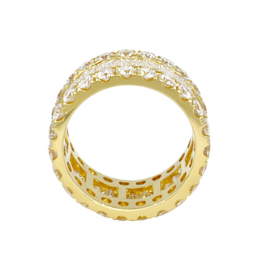 18K Yellow Gold Tdw. 5.90ct Diamond Band Ring - 20729660 - H&H Jewellery Pty Ltd