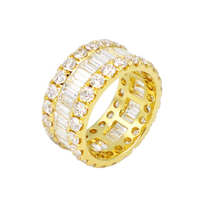 18K Yellow Gold Tdw. 5.90ct Diamond Band Ring - 20729660 - H&H Jewellery Pty Ltd