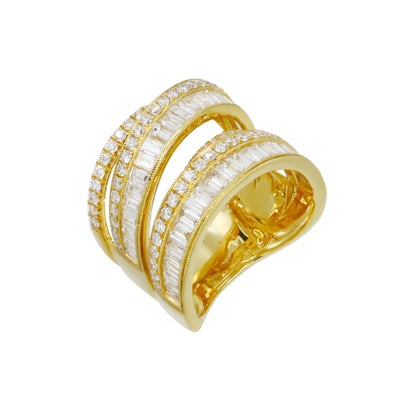 18K Yellow Gold Tdw. 2.55ct Diamond Band Ring - 20729653 - H&H Jewellery Pty Ltd