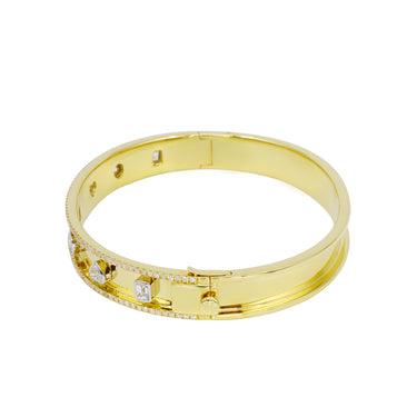 18K Yellow Gold Tdw. 1.66ct Diamond Bangle - 20729622 - H&H Jewellery Pty Ltd