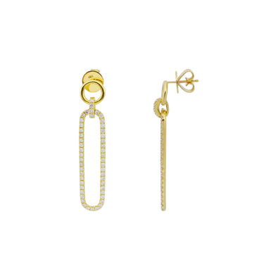 18K Yellow Gold Tdw. 2.25ct Diamond Earring - 20729646 - H&H Jewellery Pty Ltd
