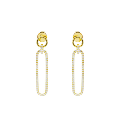 18K Yellow Gold Tdw. 2.25ct Diamond Earring - 20729646 - H&H Jewellery Pty Ltd