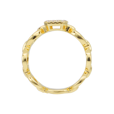18K Yellow Gold Tdw. 0.27ct Diamond Ring - 20729486 - H&H Jewellery Pty Ltd