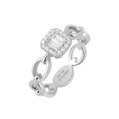 18K White Gold Tdw. 0.27ct Diamond Ring - 20729479 - H&H Jewellery Pty Ltd