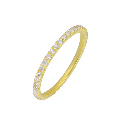 18K Yellow Gold Tdw. 0.40ct Diamond Band Ring - 20729295 - H&H Jewellery Pty Ltd