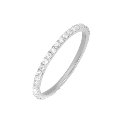 18K White Gold Tdw. 0.40ct Diamond Band Ring - 20729301 - H&H Jewellery Pty Ltd
