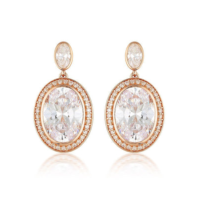 Georgini Luxe Grandenzza Earrings Rose Gold - H&H Jewellery Pty Ltd