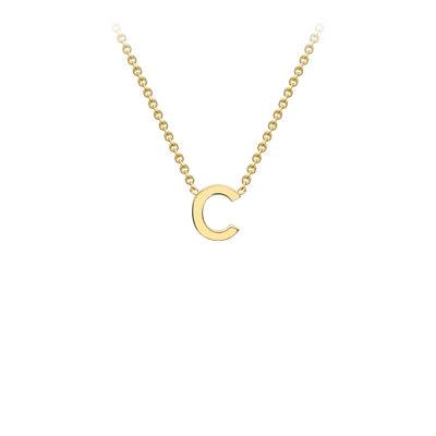 9K Gold 'C' Initial  Necklace - 1.19.0152 - H&H Jewellery Pty Ltd