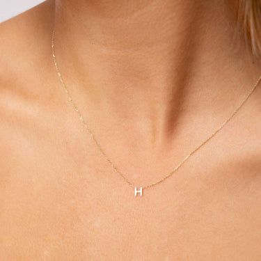 9K Gold 'H' Initial Necklace - 1.19.0157 - H&H Jewellery Pty Ltd