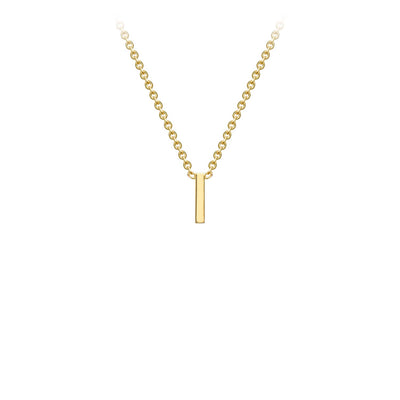9K Gold 'I' Initial Necklace - 1.19.0158 - H&H Jewellery Pty Ltd