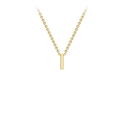 9K Gold 'I' Initial Necklace - 1.19.0158 - H&H Jewellery Pty Ltd