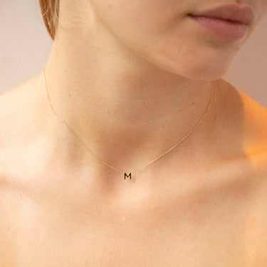 9K Gold 'M' Initial Necklace - 1.19.0162 - H&H Jewellery Pty Ltd