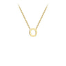 9K Gold 'O' Initial Necklace - 1.19.0164 - H&H Jewellery Pty Ltd