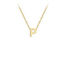 9K Gold 'P' Initial Necklace - 1.190165 - H&H Jewellery Pty Ltd