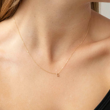 9K Gold 'S' Initial Necklace - 1.19.0168 - H&H Jewellery Pty Ltd