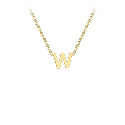 9K Gold 'W' Initial Necklace - 1.19.0172 - H&H Jewellery Pty Ltd