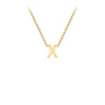 9K Gold 'X' Initial Necklace - 1.19.0173 - H&H Jewellery Pty Ltd