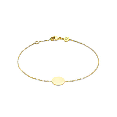 9K Gold Mini Disc Bracelet | Gold and Diamond Bracelet Melbourne | Gold and Diamond Bracelet Australia | H&H Jewellery