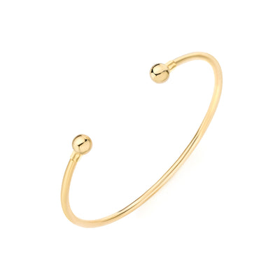 9K Yellow Gold Torque Bangle - 1.35.0013 - H&H Jewellery Pty Ltd