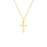 9K Yellow Gold Cross Pendant Necklace - 1.43.9504 - H&H Jewellery Pty Ltd